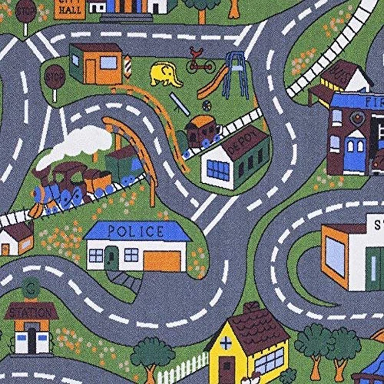 Hot Sale Waterproof Baby Games Play Mat With Cartoon Design