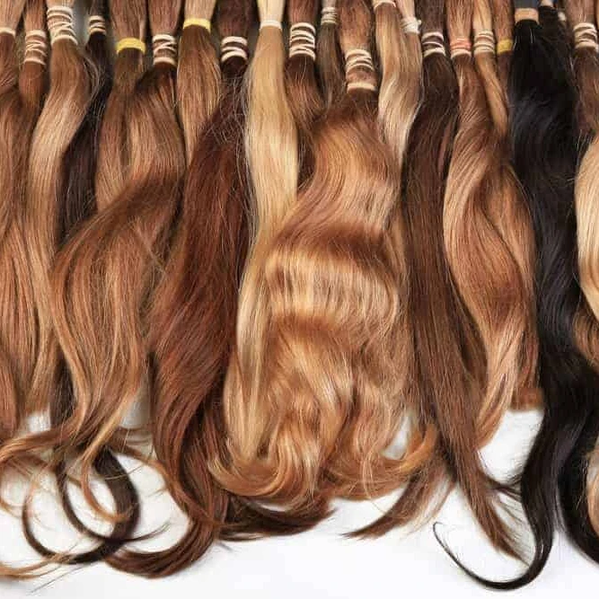 Russian Colors Hair Extension By Oriental Hairs Light Brown, Blonde, Lighter Color Human Hair Extensions / Slavic Hair Colors