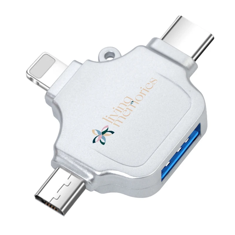 Multi Function 3 In 1 USB 3.1 OTG Card Reader SD TF Micro SD Card Reader Type C USB C Micro USB Memory