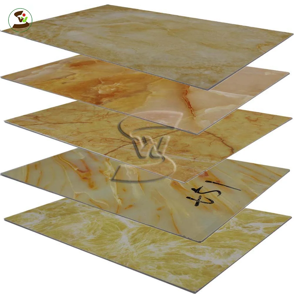 new design waterproof uv coating pvc polymarble sheet price