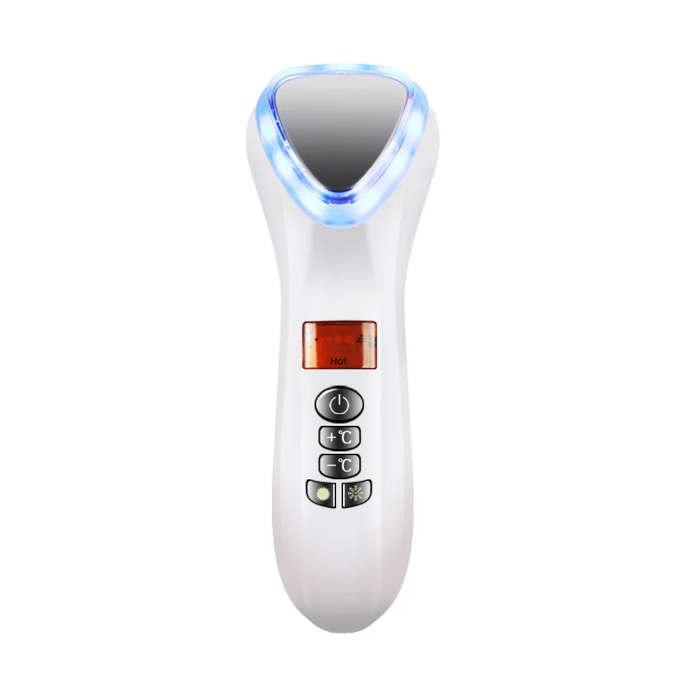 Face Target Area 1 Year Warranty ABS Material White/Gold Colors Hot And Cold Photon Beauty Instrument