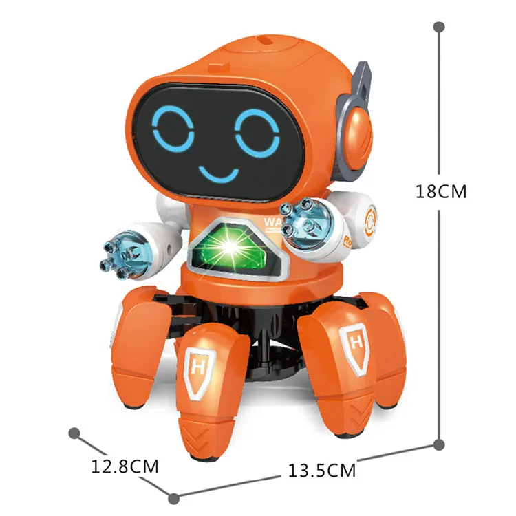 2022 Colorful Glowing Singing Smart Intelligent Robot Toys For Kids
