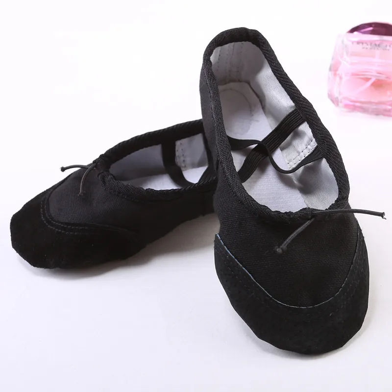 Top quality high elastic brown ballet dance shoes split sole ballerina Slippers Leather Gymnastic Flat Shoes