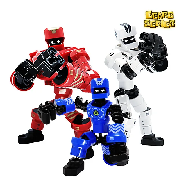 Gears Figure Series Simple Assembly Toy with Joint-structure Human Robot Toy Product Easy to Build