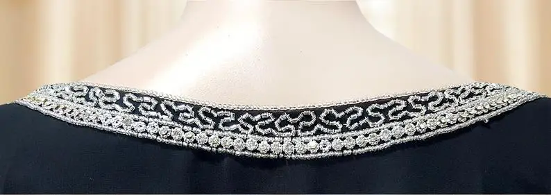 Latest Handmade Dubai Jilbab Exclusive Heavy Beaded Abhaya Kaftan For Wedding