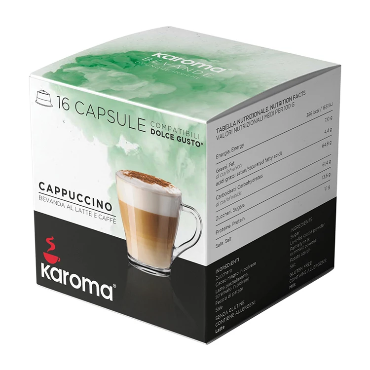 Итальянские капсулы KAROMA капучино напиток мгновенного кофе DOLCE GUSTO частная торговая марка