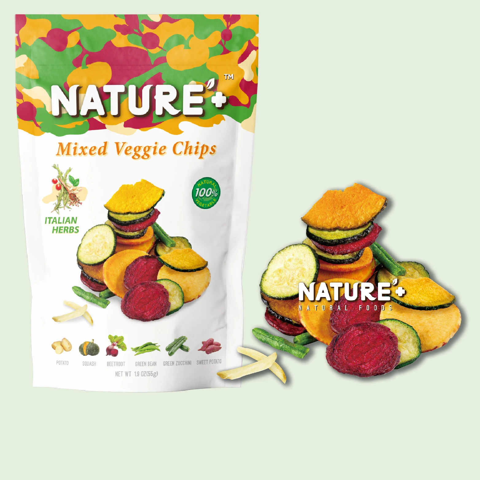 
Dried Veggie Chips Exotic Flavor Low Salt Low Fat International Export Quality Chips Healthy 