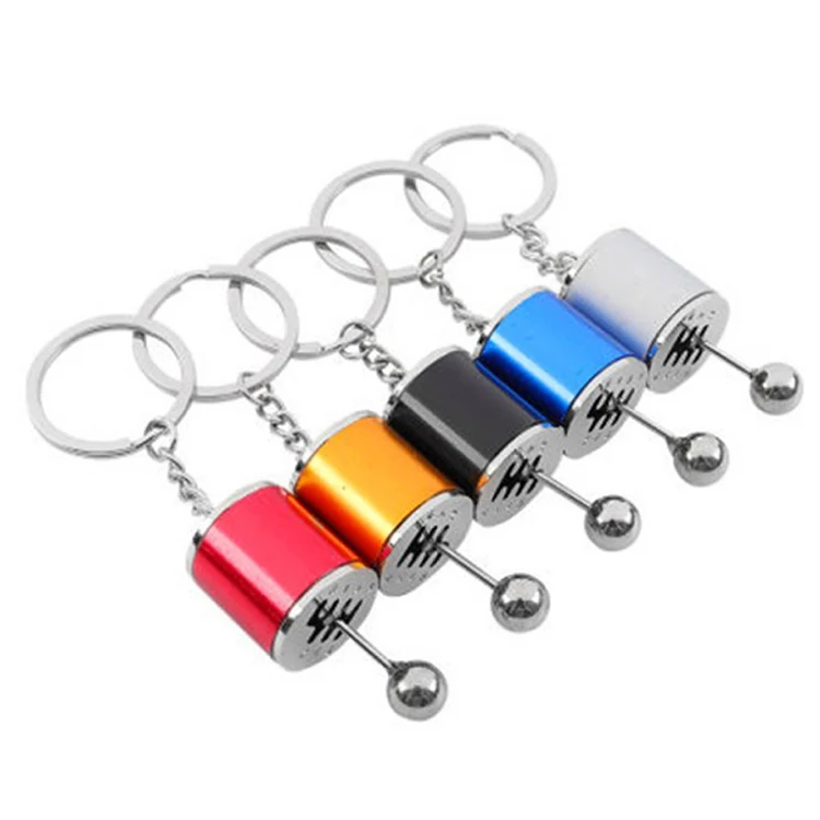Mechanical Car Gearbox Metal Keyring Custom Logo Key Holder Llavero Car Parts Gear Shifter Keychain for Promotion