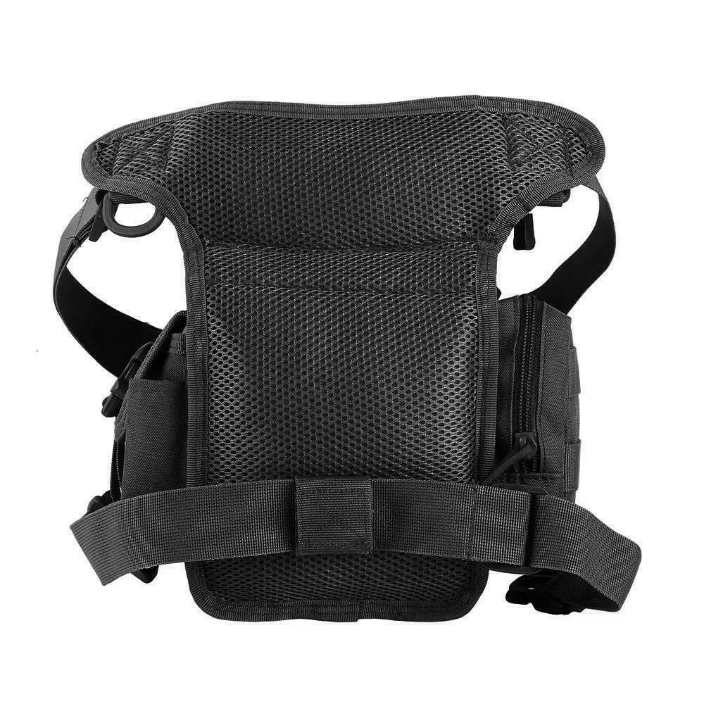Hot Selling Outdoors Solid Color Cycling Hunting Waist Belt Hip Bag Tactical Thigh Leg Bag Thigh Bags For Unisez