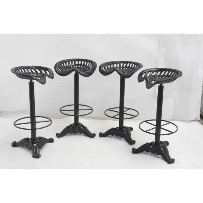 Cast Iron Industrial Vintage Retro Style Tractor Seat  Cafe Restaurant Bar Counter Sturdy High Bar Stool