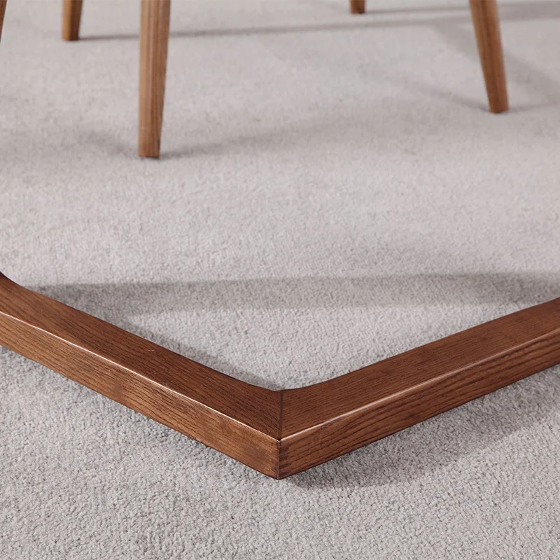 Modern Wood Nordic Dining Room Sets Round Wooden Table For Home