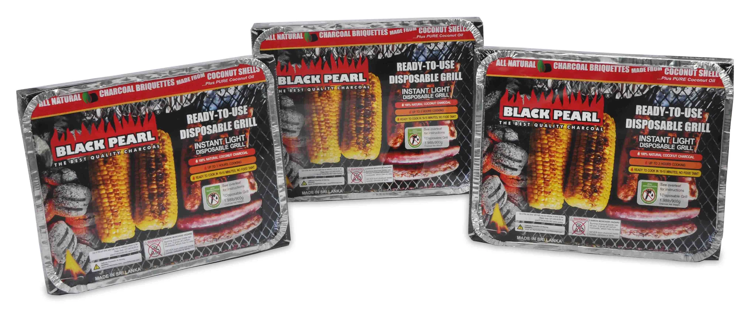 100% г. высококачественный одноразовый гриль для барбекю из скорлупы кокоса и угля с черной жемчужиной Шри-Ланка