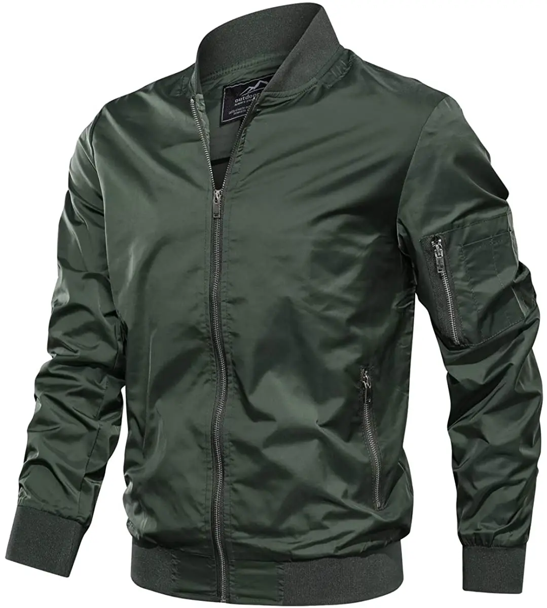 Hot Sale Varsity Jackets Satin Made Button Style Pullover Plus Sized College Men Bomber / Letterman Jackets