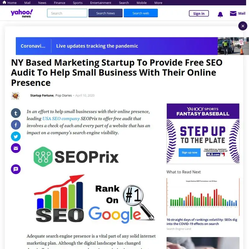 
Write and Submit Press Release to Yahoo Finance 