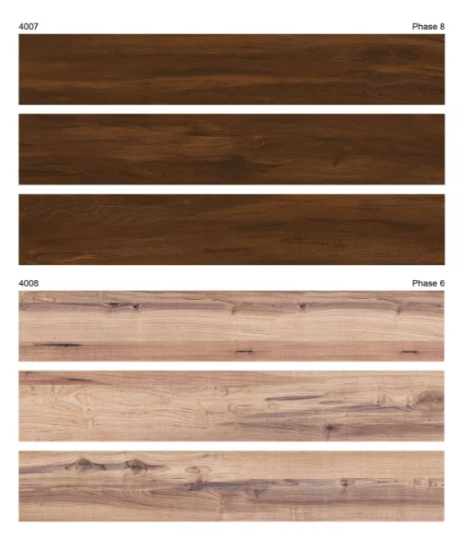 Фарфоровая напольная плитка 200x1200 мм с разными узорами и оттенками дерева украсит Ваш интерьер естественным видом
