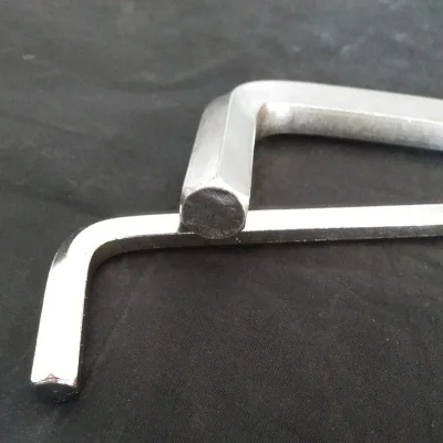 Factory in Stock Flat Head Single Short Nickel Hexagon Socket Flat Head Standard Short Nickel Plated Short Flat Allen Wrench