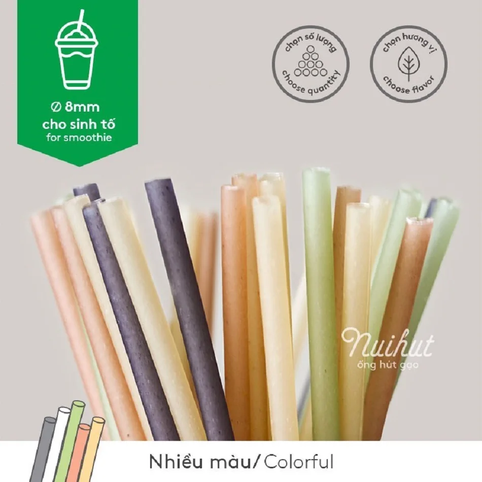 Бумажная рисовая солома 8 мм