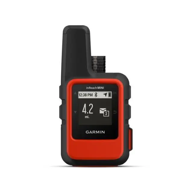 Garmin inReach Mini Satellite Tracker - Orange With Backpack Tether