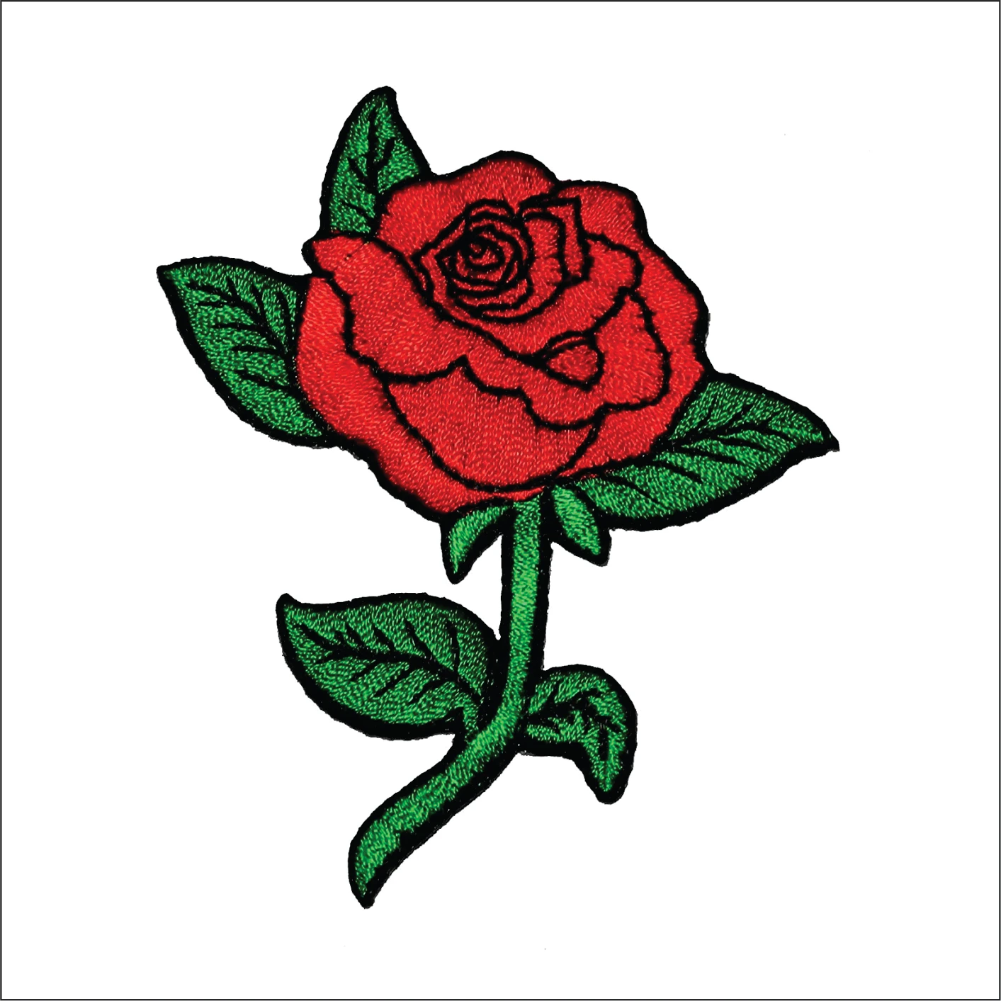 Flower Embroidery Patches, Best Embroidery Patch, Embroidery Bages Embroidered Patches Custom Color Iron-on Sustainable 3 Days