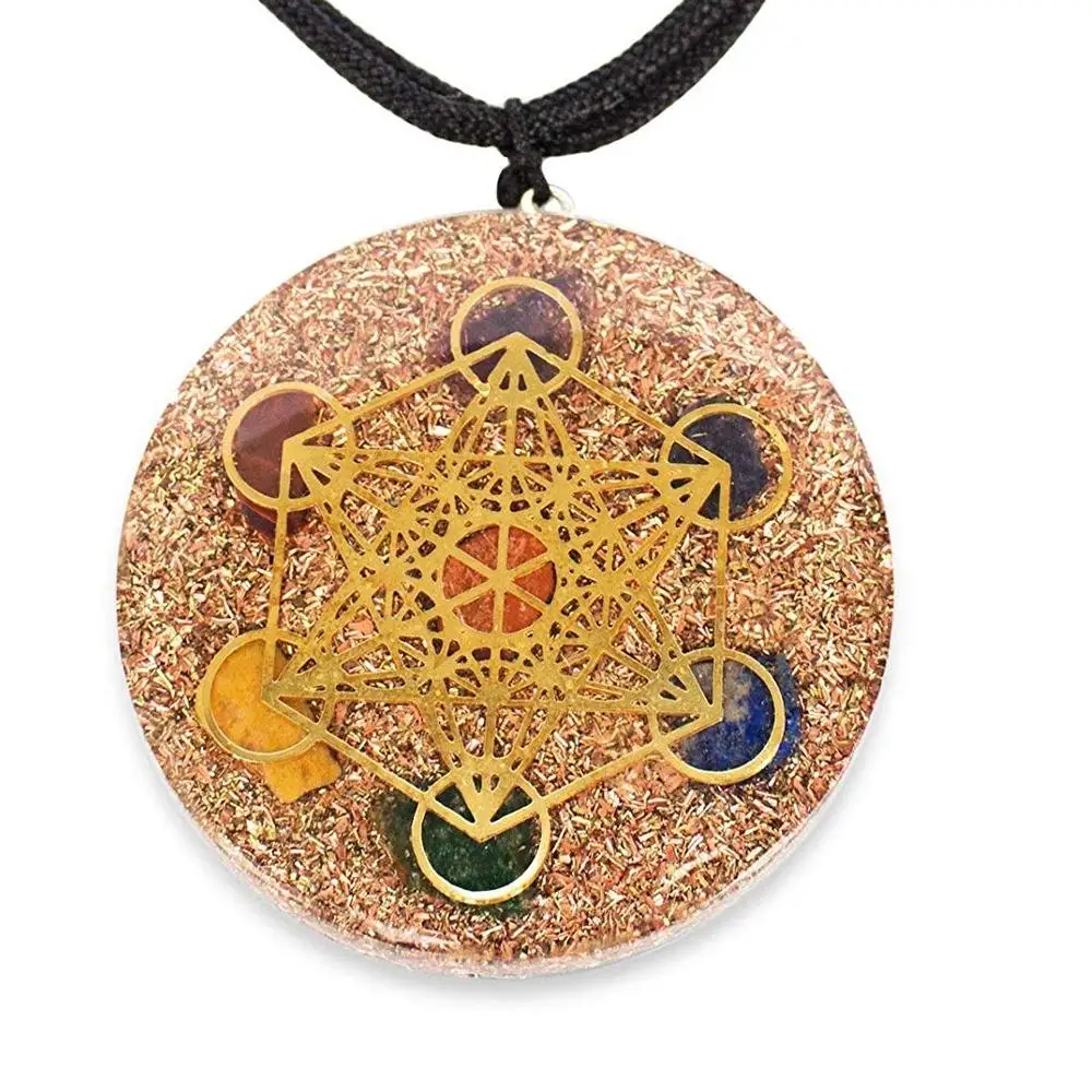 metatron cube Pendant Wholesale Orgone Pendants Black Tourmaline Orgone Wholesale Orgonite Charm Pendants