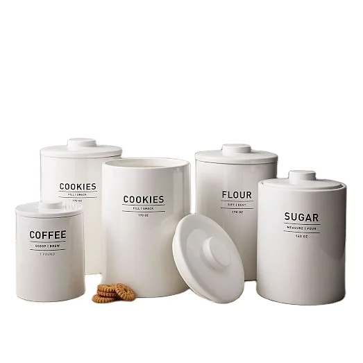 Flour  Sugar  Tea Snack Canister Cookie Jar Coffee jar