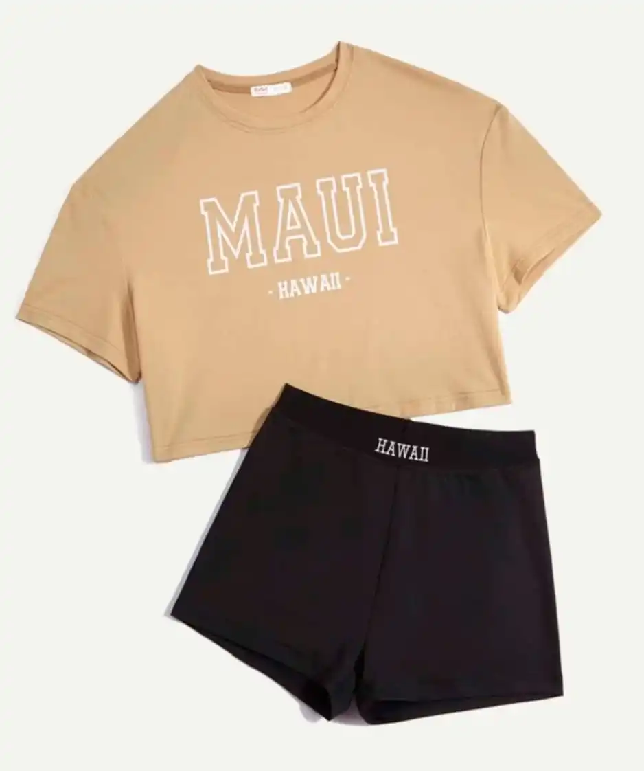 New T Shirt with Matching Shorts Clothes Makers Wholesale Color Sleepwear 2022 Fully Customized Custom Brand Short Sleeve BD