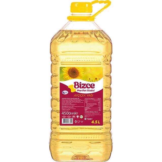 
 Рафинированное подсолнечное масло из Турции Bizce 3L, новый дизайн, кулинарное масло для домашних животных  
