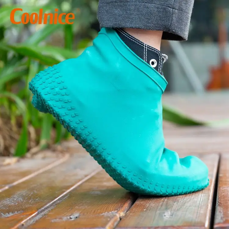 Water Proof Reusable Anti Slip Cover Boot Silicone Shoe Rain Covers