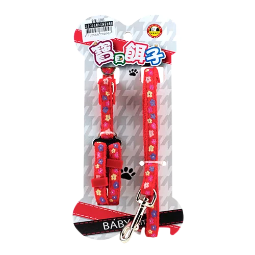 Cute nylon daily running small and medium pet collar accessories