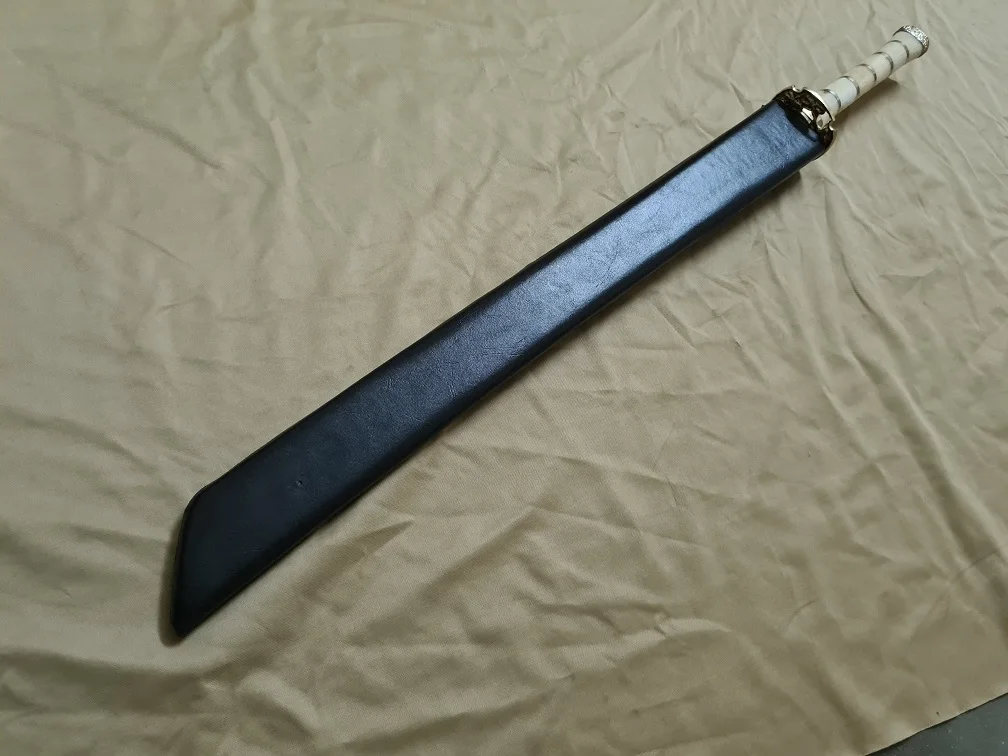 Японский меч из дамасской стали ручной работы на заказ с зажимами твердой латуни деревянной ножкой Пакистана