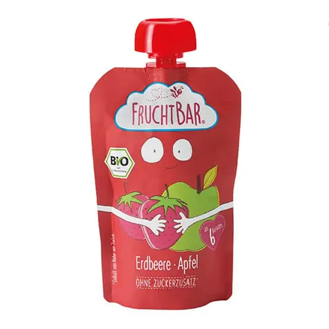 Fruchtbar Organic puree Strawberry apple baby food porridge 100g
