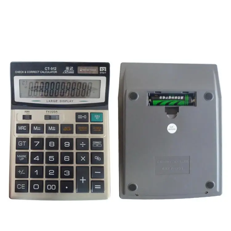 Cheap Desktop Classic Solar Power Office Financial 12 Digits Electronic Calculator