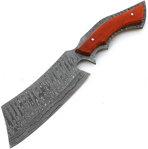 
Custom Handmade Damascus Cleaver 11