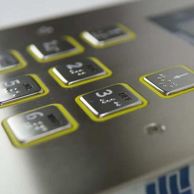 Top quality vandalproof video door entry panel Farfisa TD2000HE digital call  real estate doorbell camera for buildings