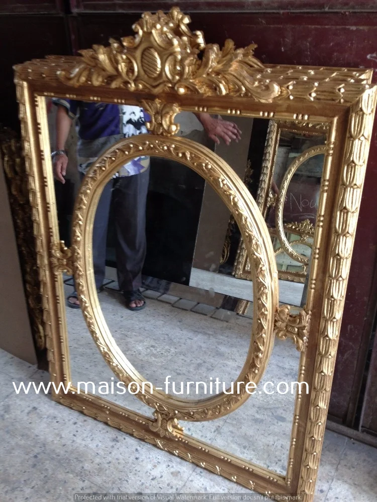 
gold frame mirror 
