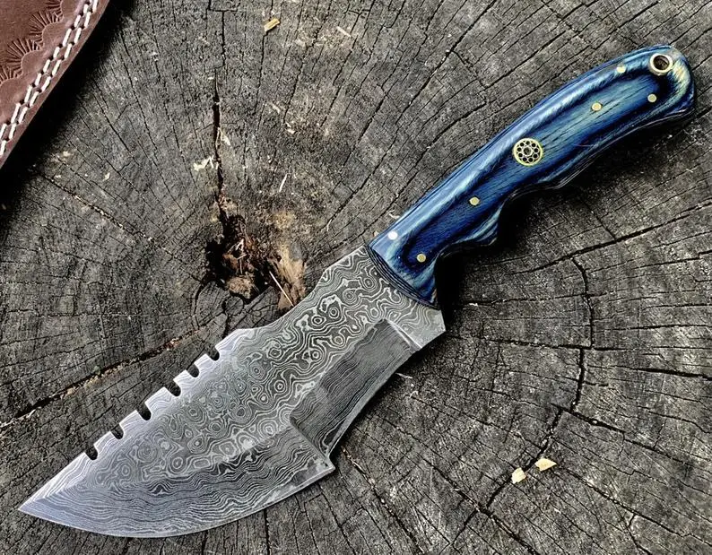 Изготовленные на заказ ручной ковки, пластичный монтаж, дамасская сталь лезвия трекер охотничий нож каждый день носить Fixd лезвия