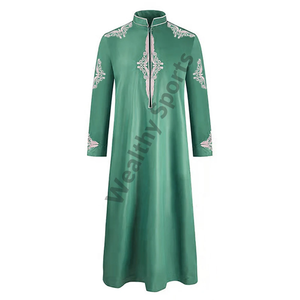 Wholesale Muslim Moroccan Sudanese Thobe For Mens Islamic Clothing Jubbah Thobes Khamis Kaftan Abaya Men