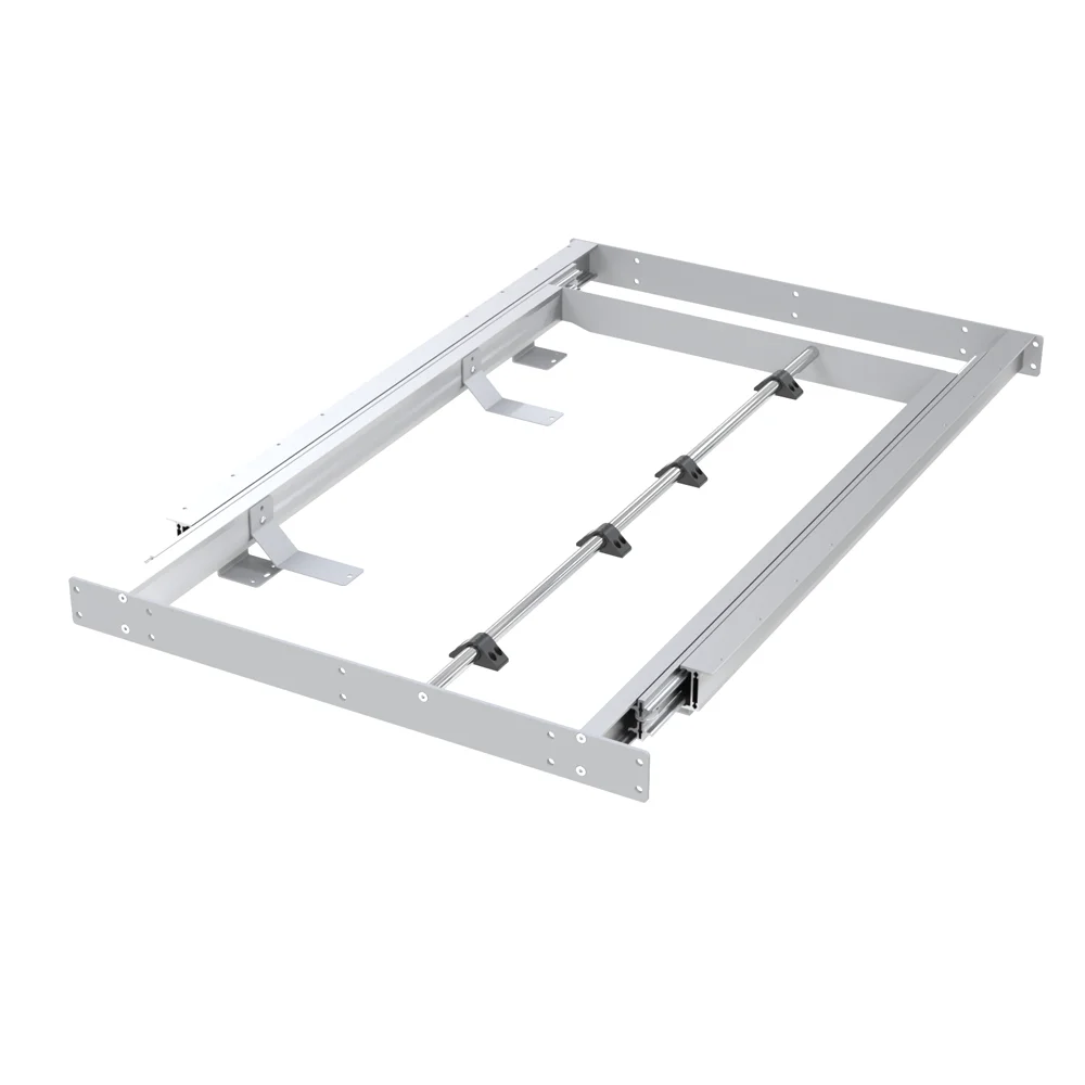 
 Алюминиевый механизм для выдвижного обеденного стола, синхронизированный со складным удлинителем-T50  