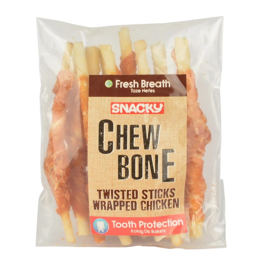 Snacky Chew Bone Chicken Wrap Dog Prize Bone Dog Treat
