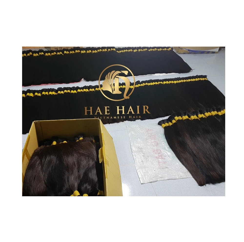 Wholesale factory price Unprocessed Hair Bulk Hair Extensions from Vietnam Best Supplier