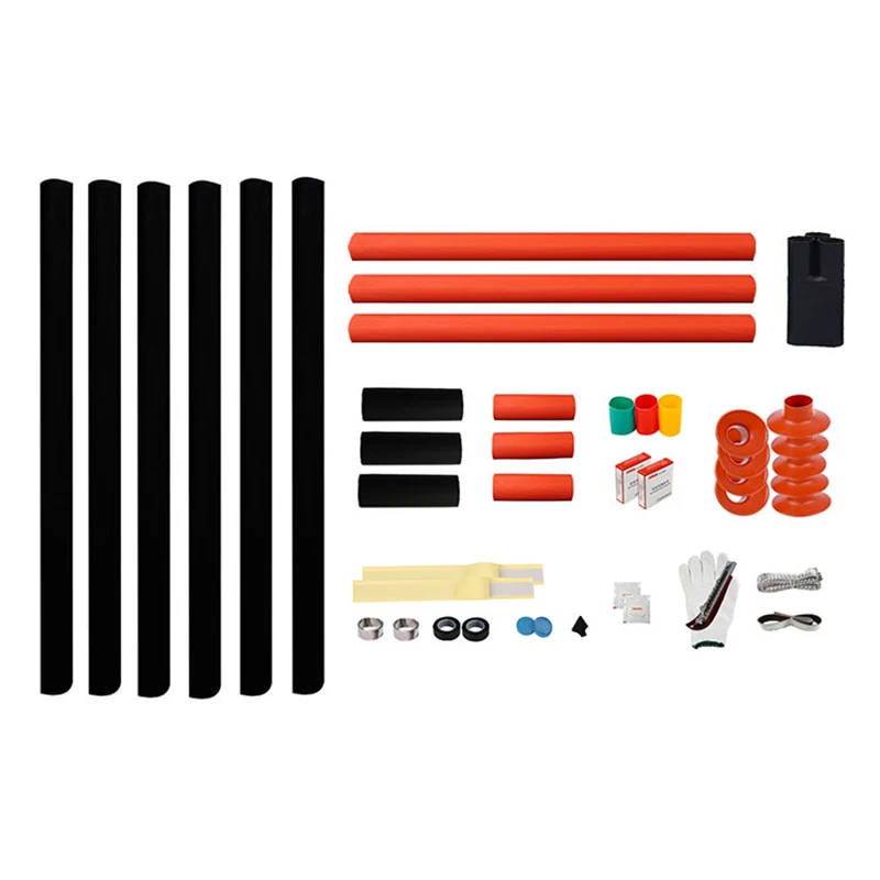 Высоковольтный наружный термоусадочный комплект для завершения кабеля с тремя жилами 35 кВ