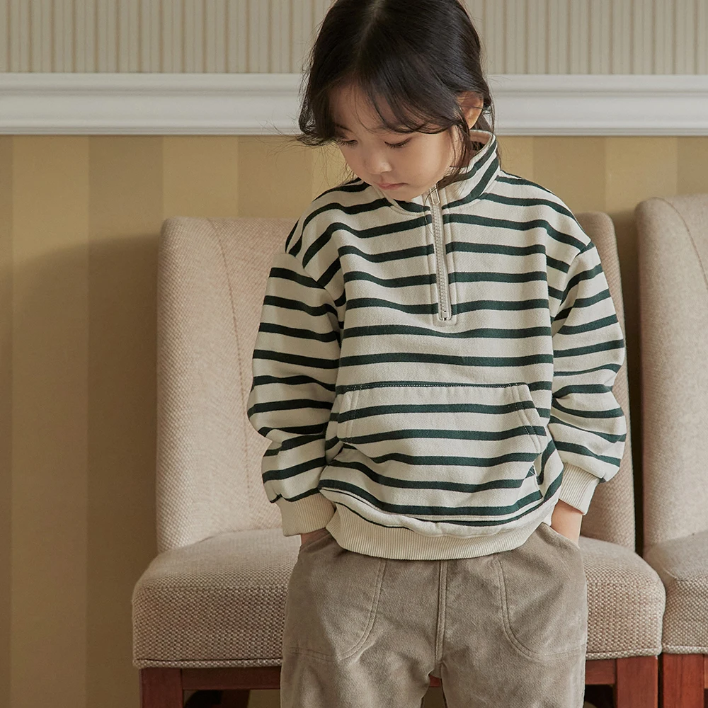 DE MARVI Kids Toddler Fleece Cotton Anorac zipup styile Sweatshirts Boys Girls Winter Clothing Wholesale Korean Manufacturer