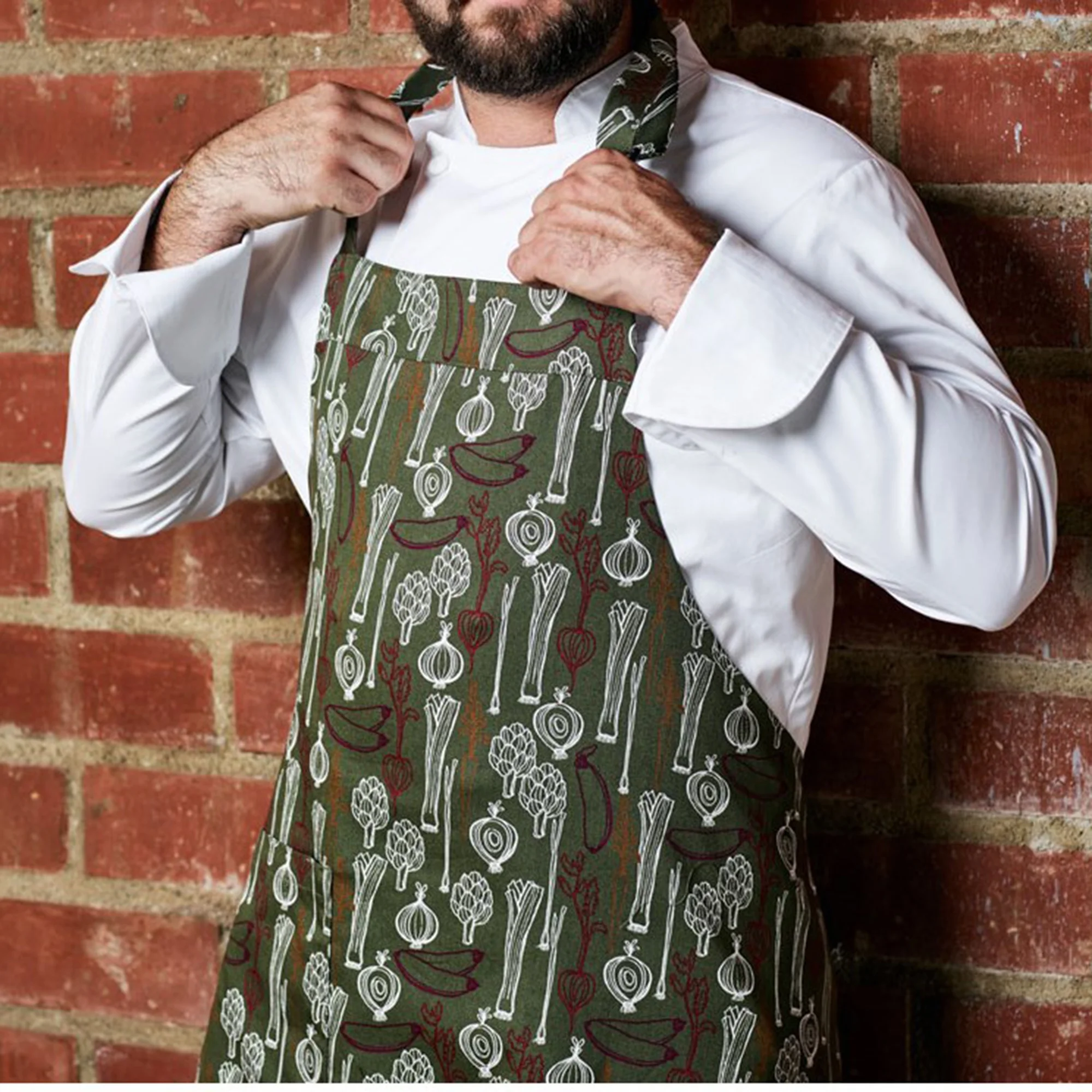 bib apron chef aprons customized logo cotton for the restaurant leather aprons 2021 new design personalized brand design