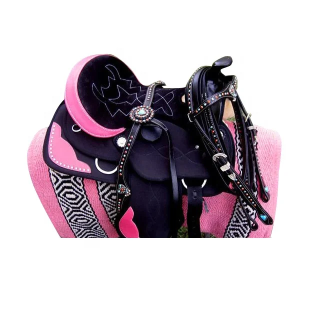 Handmade Indian 100  Percent Leather Horse Western Saddle