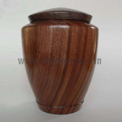 Wooden Adult Human Funeral Supplies Cremation Urns Classic Design Wooden Handcrafted Natural Finished From Top Listed Supplier
