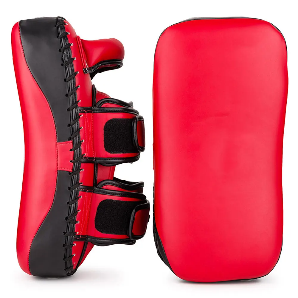 
MMA Focus Muay Thai Kick Pads High Quality Customized Kick pads Kick Boxing Strike Curved Arm Pad 