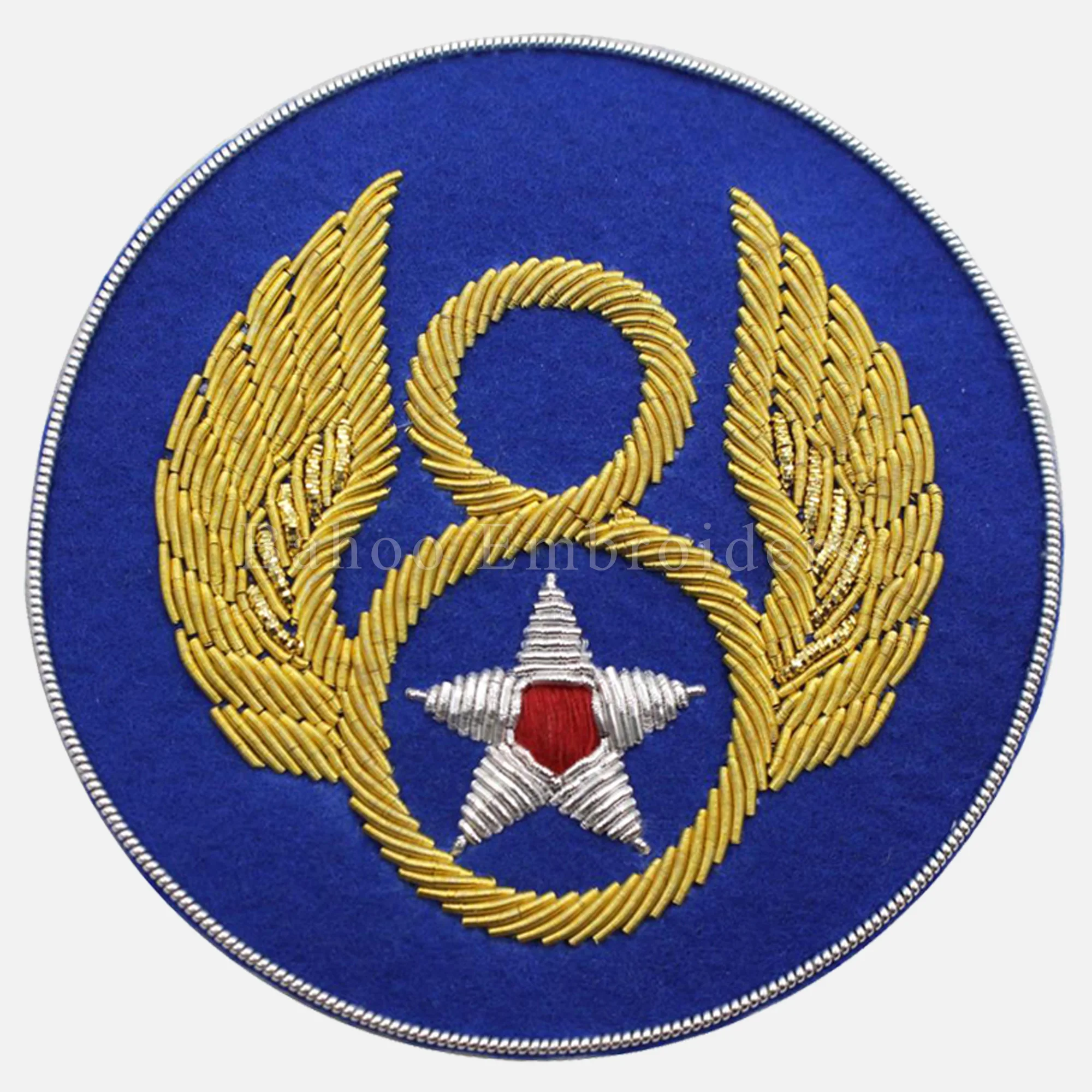 Значок военно-воздушных сил с ручной вышивкой