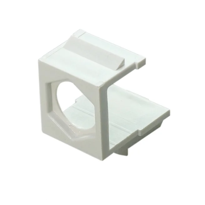 Professional Blank Keystone Jack Inserts for Keystone Wall Plate and Patch Panel