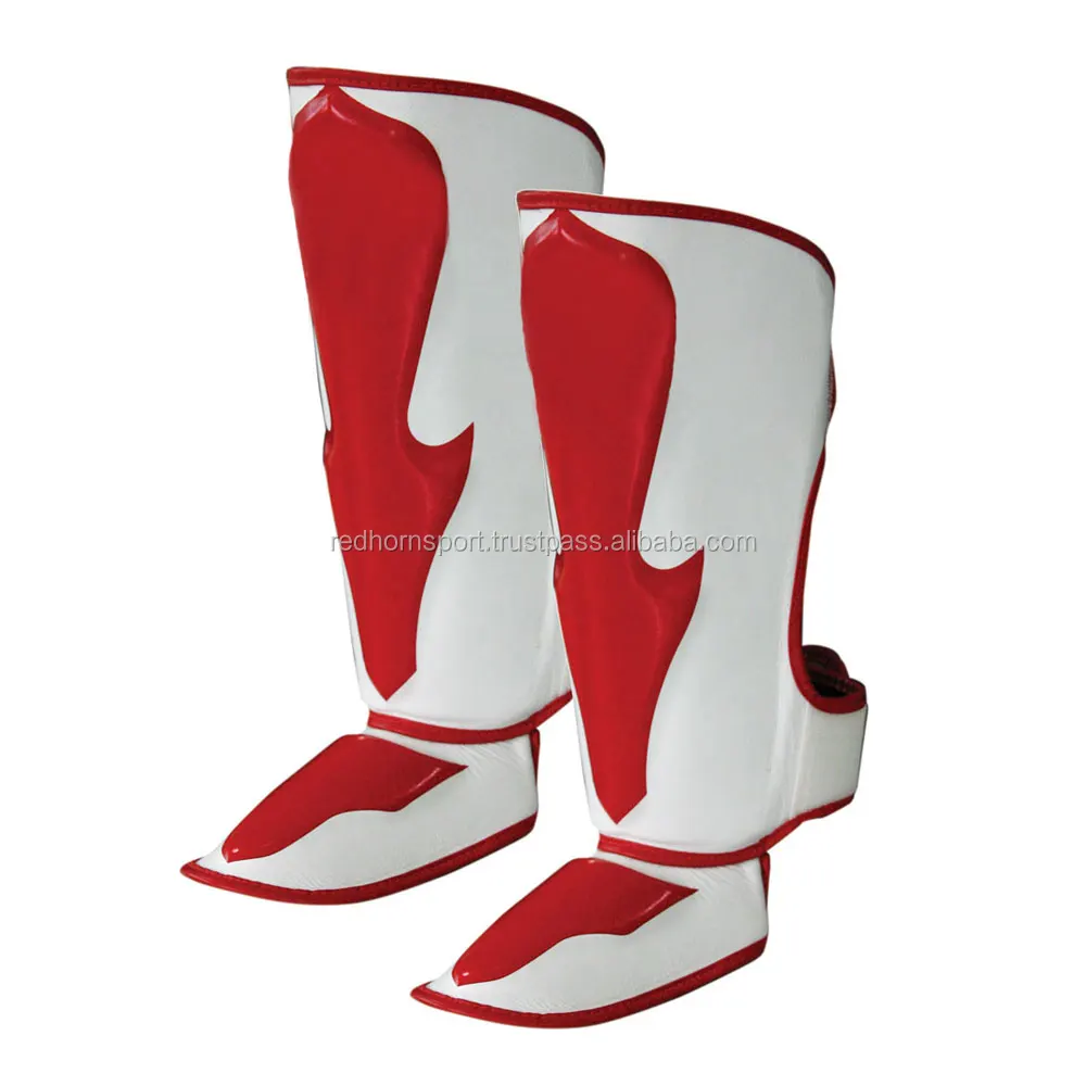 Custom MMA shin guard kick boxing, leather leg protectors Shin instep Guards MArtial arts shin instep guards