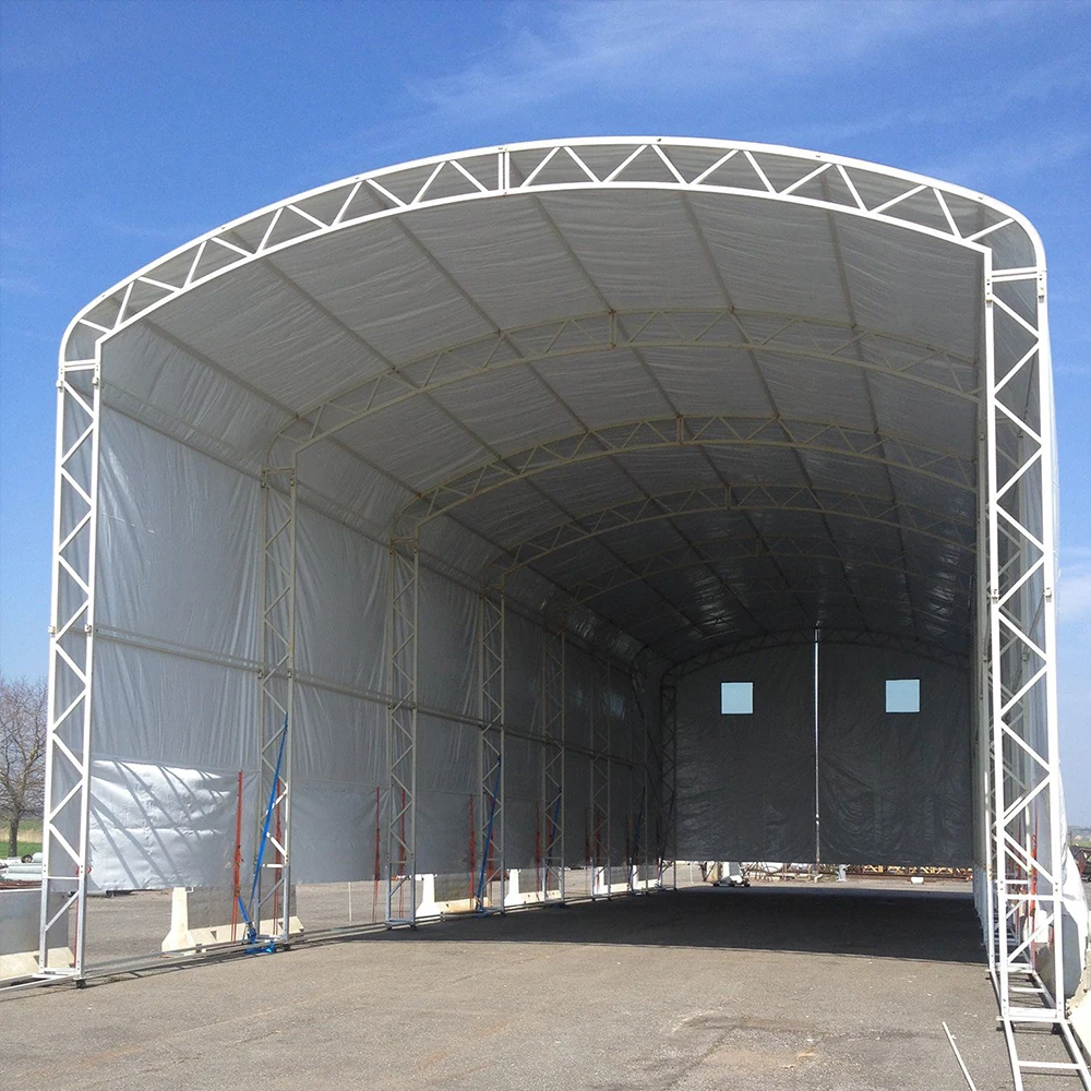 Temporary shed for sale with hot galvanized steel frame SUIHE storage shelter 20x40ft container